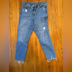 Distressed Blue Women's Jeans Old Navy